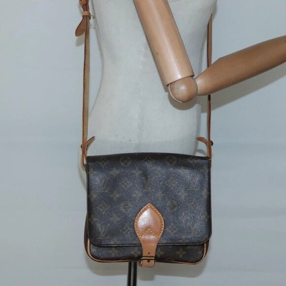 LOUIS VUITTON Monogram Cartouchiere MM Shoulder Bag M51253 LV Auth BA4151 - Picture 1 of 15